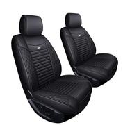 Aierxuan 2 Housses de siège Avant 2015-2020 Ford F150 Housses de siège de Camion imperméables en Cuir pour modèles 2017-2020 F250 F350 F450 (2 pièces Avant, Noirs)