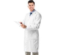 AIESI® Blouse de Docteur laboratoire pour homme 100% coton blanc sanforisé (62)