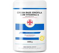 AIESI® Crème Base hydrophile avec vitamine E (1 Kg), Crème hydratante restructurante pour visage et corps idéale pour peau sèche, Usage pharmaceutique, cosmétique et dermatologique, Made in Italy