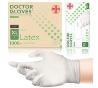 AIESI® Gants jetables en Latex avec poudre usage médical DOCTOR GLOVES (Paquet de 1000 pièces) taille XL