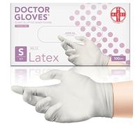 AIESI® Gants jetables en Latex non poudrés usage médical DOCTOR GLOVES (Paquet de 100 pièces) taille S