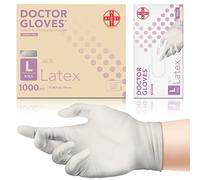 AIESI® Gants jetables en Latex non poudrés usage médical DOCTOR GLOVES (Paquet de 1000 pièces) taille L