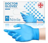 AIESI® Gants jetables en Nitrile bleu non poudrés usage professionnel DOCTOR GLOVES (Paquet de 100 pièces) taille XL