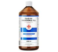 AIESI® Huile d'Amande Douce Ph.Eur. 100% pur pressé à froid (Flacon de 1 litre), Pour usage pharmaceutique, alimentaire, cosmétique et dermatologique, Made in Italy