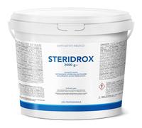 AIESI® Stérilisant à froid en poudre (2 kg) pour instruments chirurgicaux, instruments d'esthétique, dispositifs médicaux, acide peracétique STERIDROX, Détergent, Décontaminant, Made in Italy