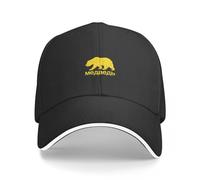 AIETPOIJ Casquette de Baseball Russe Ours en cyrillique Chapeau de Golf Casquette Boonie pour Femmes et Hommes