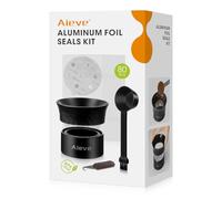 Aieve Lot de 80 couvercles en aluminium avec support de dosettes, pelle et outil de retrait pour capsules Nespresso Vertuo, capsules rechargeables Nespresso