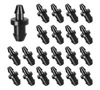 AIEX 100 Pièces Bouchons d'Irrigation Goutte à Goutte, 6mm Embout de Système d'Irrigation Goutte à Goutte Bouchon d'Irrigation Tuyau Accessoires pour Maison Jardin Pelouse (Noir)