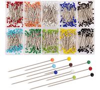 AIEX 1000 Pièces Épingles Couture Épingles Couleurs Mélangées pour La Fabrication De Bijoux, de Couture et D'Artisanat(38mm)