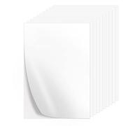 AIEX 10pcs 29,7x21cm Patch Adhésif Double Face, Longue Durée Thermofusible Tissu Colle Format A4 Double Face Patch Magique Adhésif Thermocollant Leger(Blanc)