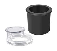 AIEX 2 Pièces Anneau de Trou de Parapluie, Noir Cale de Parapluie en Silicone pour Trous de Table de Patio de 5,1cm à 5, 3cm et Poteaux de Parapluie de 4,2cm Ou Moins