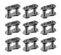 AIEX 20 Pièces 420 Maillon Principaux de Chaîne, Alliage Robuste Maillon Chaîne VTT Maillon Principal Chaîne Chain Master Links pour 50/70/90/110/125 CC Dirt Bike Quad Buggy Mini Bike Pit ATV Scooter