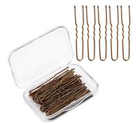 AIEX 200 Pièces Épingles à Cheveux En Forme De u Kit Pinces à Cheveux Épingles à Cheveux Pinces à Cheveux Pour Femmes Filles Et Salon De Coiffure ?Bronze?