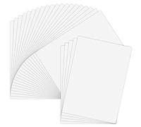 AIEX 25 Feuilles Vinyle Imprimable Papier Autocollant Auto-Adhésif Étanche Blanc Mat Pour Imprimante Laser Et Jet d'Encre A4 (297x210mm)