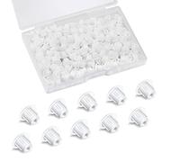AIEX 250 Pièces 5 mm Cache Trou en Plastique Blanc Bouchon Plastique pour Meuble Rond Vis Perceuse Trous Sorties Armoire Étagères