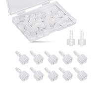 AIEX 30 Pièces Luer Lock Adaptateur, Transparent Mâle Seringue Luer Lock 1/8 Kit de Connecteur Luer Lock vers Adaptateur de Coupleur de Seringuec
