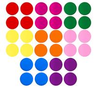 AIEX 32 Pièces 15.2cm Cercles de Effaçables à Sec, Amovible Coloré Vinyle Aligner Les Points, Sol Autocollants Décalcomanies Formes Marqueurs Pour Salle de Classe Tables Bureaux Tableaux Blancs Murs