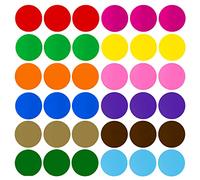 AIEX 36pcs 15,2cm Cercles de Effaçables à Sec, Amovible Coloré Vinyle Autocollant de Point de Sol Autocollants Décalcomanies Formes Marqueurs pour Salle de Classe Tables Bureaux Tableaux Blancs Murs