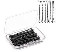 AIEX 50 pièces Kit Epingles à Cheveux Pinces à Cheveux Pince à Cheveux à Maintien Sécurisé Pinces à Cheveux pour Femmes Filles et Salon de Coiffure (Noir)