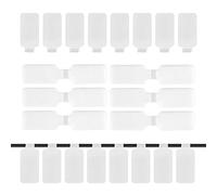 AIEX 60 Pièces Étiquettes de Câble, Inscriptibles et Réutilisables Etiquette Cable Reseau, Etiquette Cable Electrique Remplacement pour Fil de Câble Gestion et Identification (Blanc)