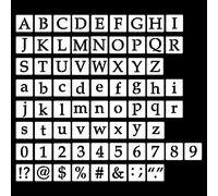 AIEX 70 pochoirs lettres 2,5 cm réutilisables lettres et chiffres en plastique pochoirs alphabet pochoirs numérotés pour dessin d'art artisanat bricolage écriture