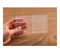 AIEX Lot de 20 Bandes de Pare-Chocs en Caoutchouc Transparent pour Porte d'armoire, Dessus de Table en Verre antidérapant avec Dos adhésif, Fermeture Douce pour protéger Les Murs