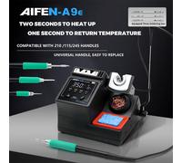AIFEN A9E Station de soudage Compatible pointe de fer à souder d'origine 210/245/115 poignée contrôle température Station de reprise de soudage A9E-210-3tips