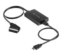 AIFHDAUF Convertisseur entrée péritel vers Sortie HDMI avec câble HDMI, Adaptateur Audio vidéo pour Sky/DVD/STB pour Affichage sur TV HD