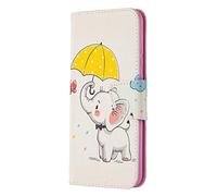 AIFILLE Compatible avec Étui Honor 9X Lite Animaux Éléphant Enfant Motif Portefeuille Coque en Cuir PU Antichoc 360 Housse de Protection Flip Rabat Magnétique et Carte Slots Support Fonction