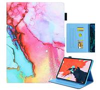 AIFILLE Portefeuille Femme Etui en Cuir PU Compatible pour iPad 10ème Génération 10.9 2022 Sable Rouge Vert Bleu Motif Porte Cartes Support Fonction Cover 360 Antichoc Etanche Bumper Coque Protection