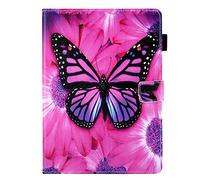 AIFILLE Tablette Etui Portable iPad 10e Generation/iPad 10,9 Pouces 2022 Papillon Noir Fille Femme Motif Flip Pochette Coque en Cuir Silicone Bumper Antichoc Housse Protection avec Fonction Support