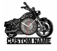 AIFLM Horloge Murale Personnalisée en Métal pour Outils de Réparation Voiture Automobile avec Lumière LED Néon Cadeau pour Noël, Fête des Pères