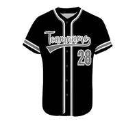AIFLM Maillot de Baseball Personnalisé Imprimé Nom Numéro Chemises de Baseball Chemise à Boutons pour Hommes/Femmes/Jeunes S-7XL