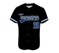 AIFLM Maillot de Baseball Personnalisé Imprimé Nom Numéro Chemises de Baseball Chemise à Boutons pour Hommes/Femmes/Jeunes S-7XL