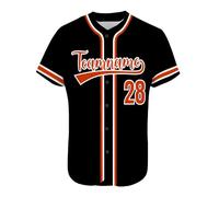 AIFLM Maillot de Baseball Personnalisé Imprimé Nom Numéro Chemises de Baseball Chemise à Boutons pour Hommes/Femmes/Jeunes S-7XL