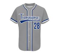 AIFLM Maillot de Baseball Personnalisé Imprimé Nom Numéro Chemises de Baseball Chemise à Boutons pour Hommes/Femmes/Jeunes S-7XL