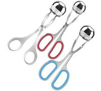 AIFUDA 3 pièces Acier Inoxydable Boulettes de Viande, Antiadhésif Cuillère à boulette Fabricant de Balle Pinces à Glace pour Cake Pop, Cuillère à crème glacée, Fruit, Pâte à Biscuits, Melon