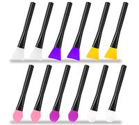 AIFUDA Lot de 12 pinceaux magiques en silicone avec applicateur en résine époxy pour le bricolage, le mélange et l'épandage sur des gobelets à paillettes, des tasses en acrylique, des tasses