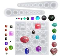 AIFUDA Lot de 3 moules en silicone pour la fabrication de bijoux, pendentifs et boucles d'oreilles