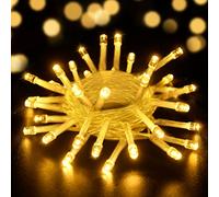 aifulo Guirlande Lumineuse, 3M 30 LED Guirlande Lumineuse à Piles 3M 30 LED Blanc Chaud avec Minuterie de 6 Heures pour Intérieur, Noël, Fête, Chambre, Mariage