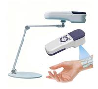 aigahealzhou Détecteur de veines Infrarouge Portable avec Support de Bureau, Batterie Rechargeable, Distance de détection 15-25 cm, boîte en Alliage d'aluminium