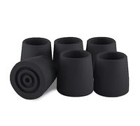 aiGear Tactique Stick/Bâtons de Randonnée - Anti Skid Rubber Tips | Diamètre de L'alésage 1,1 Pouces (28 mm) | 6 Pack | pour Tactique Bâtons de Randonnée Fond Antidérapant