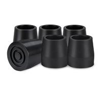aiGear Tactique Stick/Bâtons de Randonnée - Anti Skid Rubber Tips | Diamètre de L'alésage 1,1 Pouces (28 mm) | 6 Pack | pour Tactique Bâtons de Randonnée Fond Antidérapant