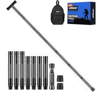 aiGear Tactique Stick/Bâtons de Randonnée | Sac + Outils pour l'extérieur Accessoires | 5/6/7/8 Tubes | Usiné CNC Aluminium Trekking Poles | pour Randonnée Camping Alpinisme