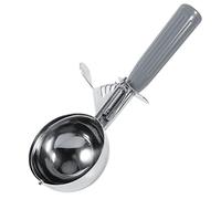 Aigend Cuillère à glace en acier inoxydable, 1 pièce pratique en acier inoxydable, cuillère à glace aux fruits, cuillère à glace avec poignée en plastique, outil de cuisine pour biscuits(7,2 cm)