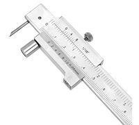 Aigend Pied à coulisse portable en acier inoxydable, règle à coulisse 0-200 mm avec outil de mesure en carbure pour l'enseignement, la mesure d'ingénierie, la conception de dessin