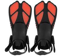 Aigeurs en apnée réglables | TPR Open Talon Flippers de plongée pour Natation / plongée en apnée / Scuba | Sécurisé Le Confort de l'adhérence et 30% de Coups de Pied Plus Rapides (M)