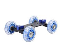 Aigid Caméra Dolly Skater, Mini Desktop 10KG Charge Rail Roller Track Slider Dolly Skater Car pour DSLR Caméra Caméscope