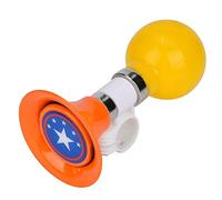 Aigid Klaxon de vélo pour Enfants, Cloche d'avertissement de Klaxon de vélo pour Enfants en Caoutchouc métallique pour Accessoire de Filles de garçons(Orange)