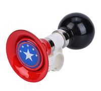 Aigid Klaxon de Vélo pour Enfants en Caoutchouc Métallique, Cloche d'Avertissement pour Garçons et Filles (Rouge)